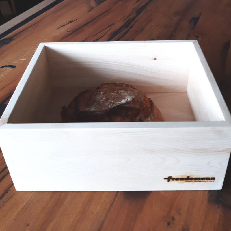 Zirben Brotkasten mit Bröselbrett